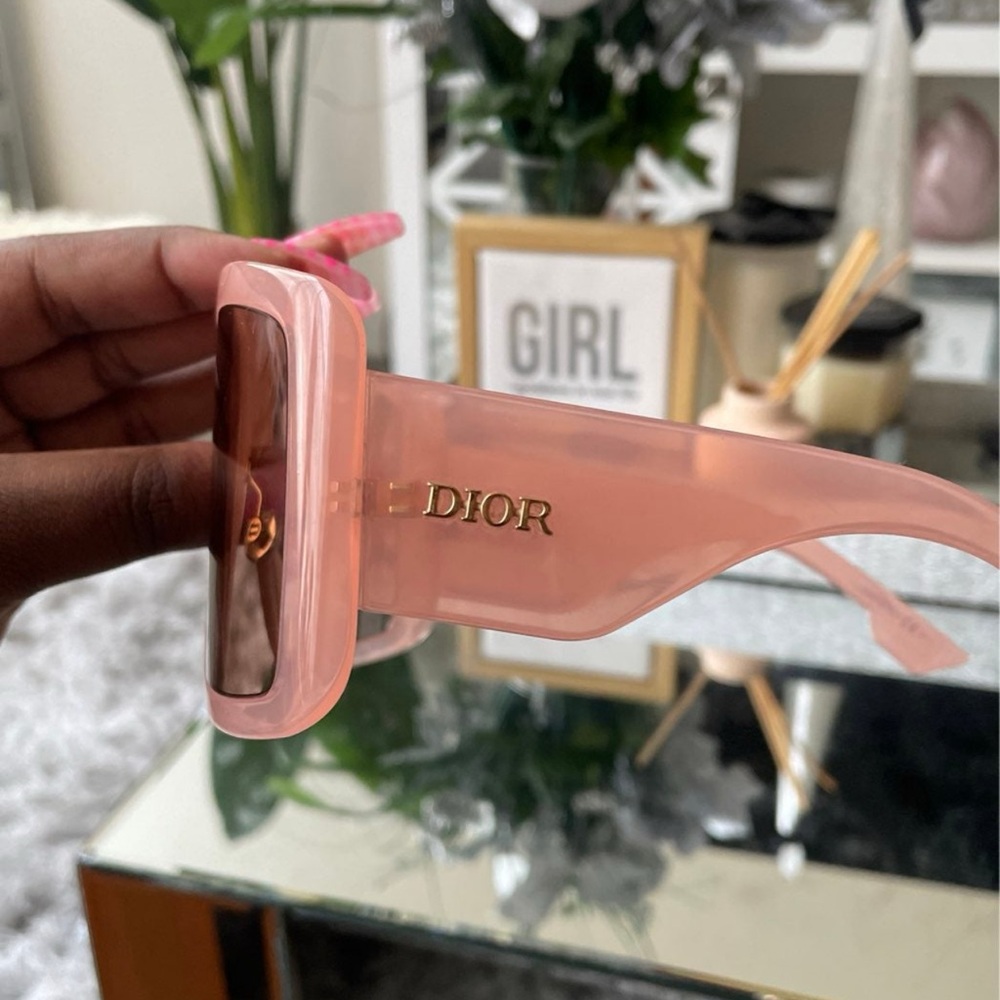 Dior Pink Oversized Sunglasses Modern Accessories